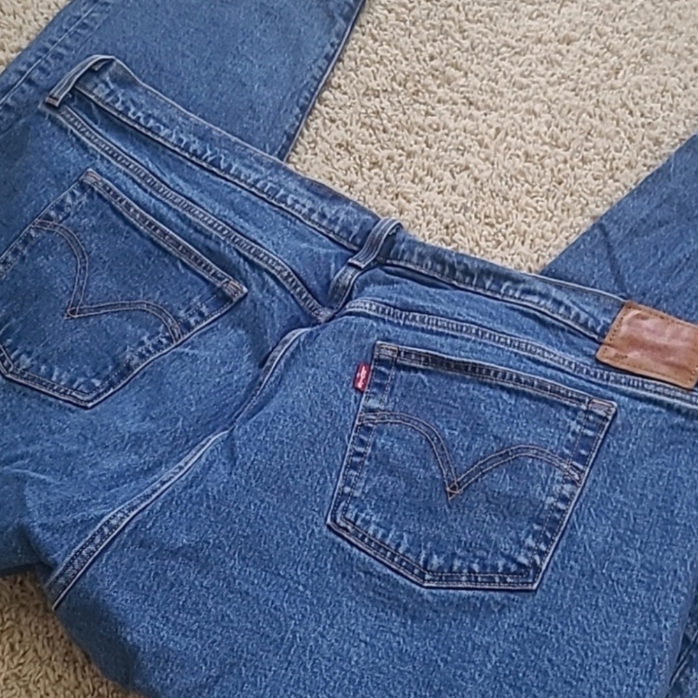 Levi's 501 Original Fit Jeans Plus Size 22W High Rise Button Fly Blue Classic - Picture 6 of 14